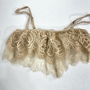 Victoria’s secret dream angels lace bralette tan size S